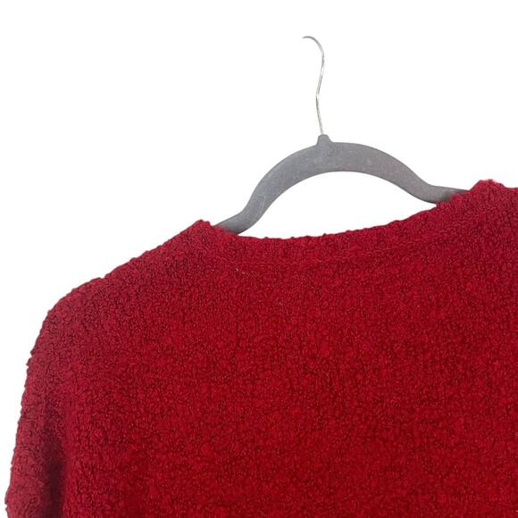 Pure Jill Red Knit Crewneck Sweater - Picture 6 of 8